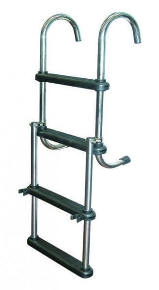 ASC4-SS Stainless Steel Removable Folding Pontoon Ladder